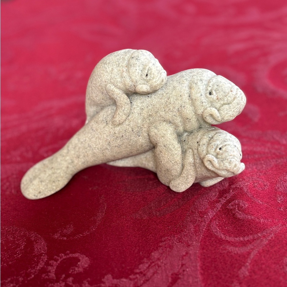 Manatee Family Figurine - Quarry Critters - Meeny, Miney, & Moe